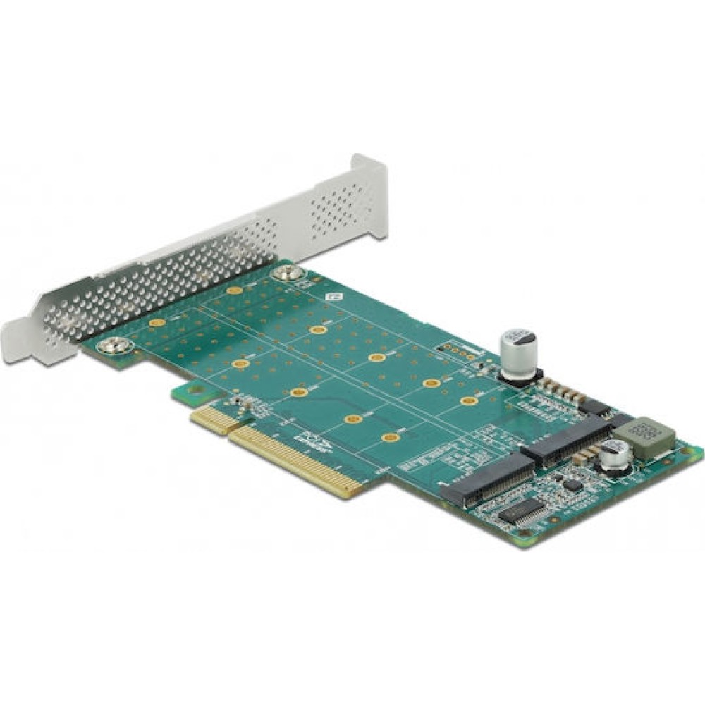 DeLock Κάρτα PCI σε θύρες M.2 PCI Express x8 Card to 2 x internal NVMe M.2 Key M - Bifurcation