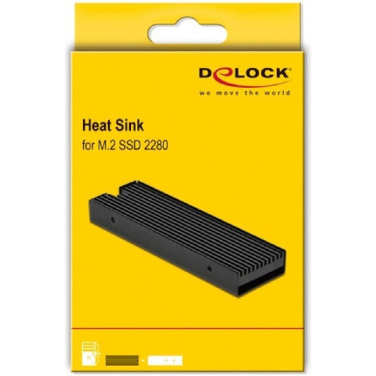DeLock Heat Sink for M.2 SSD 2280 Μαύρο