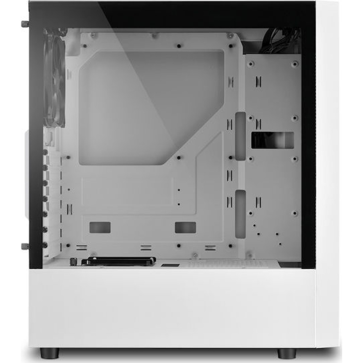 Sharkoon RGB Slider Midi Tower Κουτί Υπολογιστή με Πλαϊνό Παράθυρο Λευκό