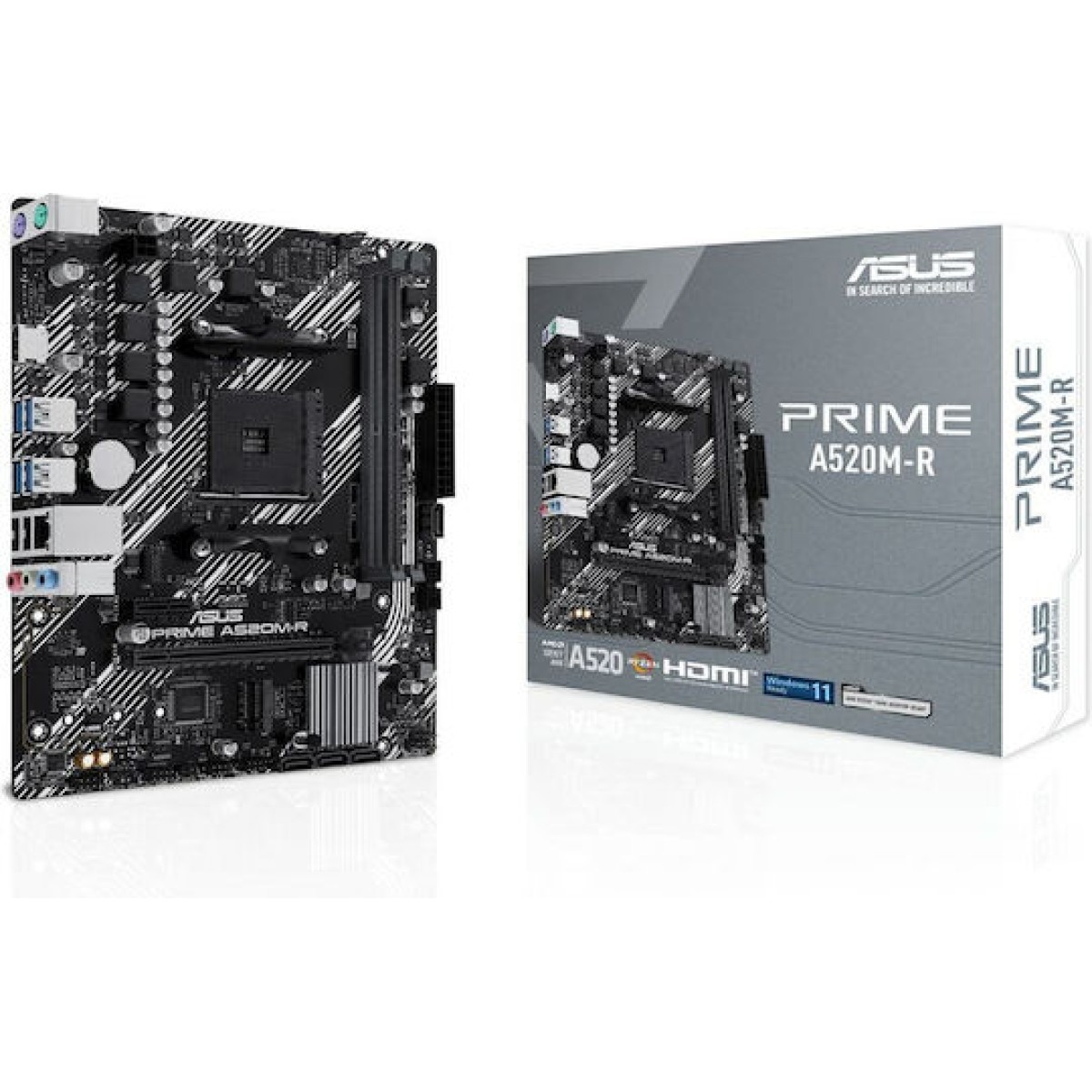 Asus PRIME A520M-R Motherboard Micro ATX με AMD AM4 Socket
