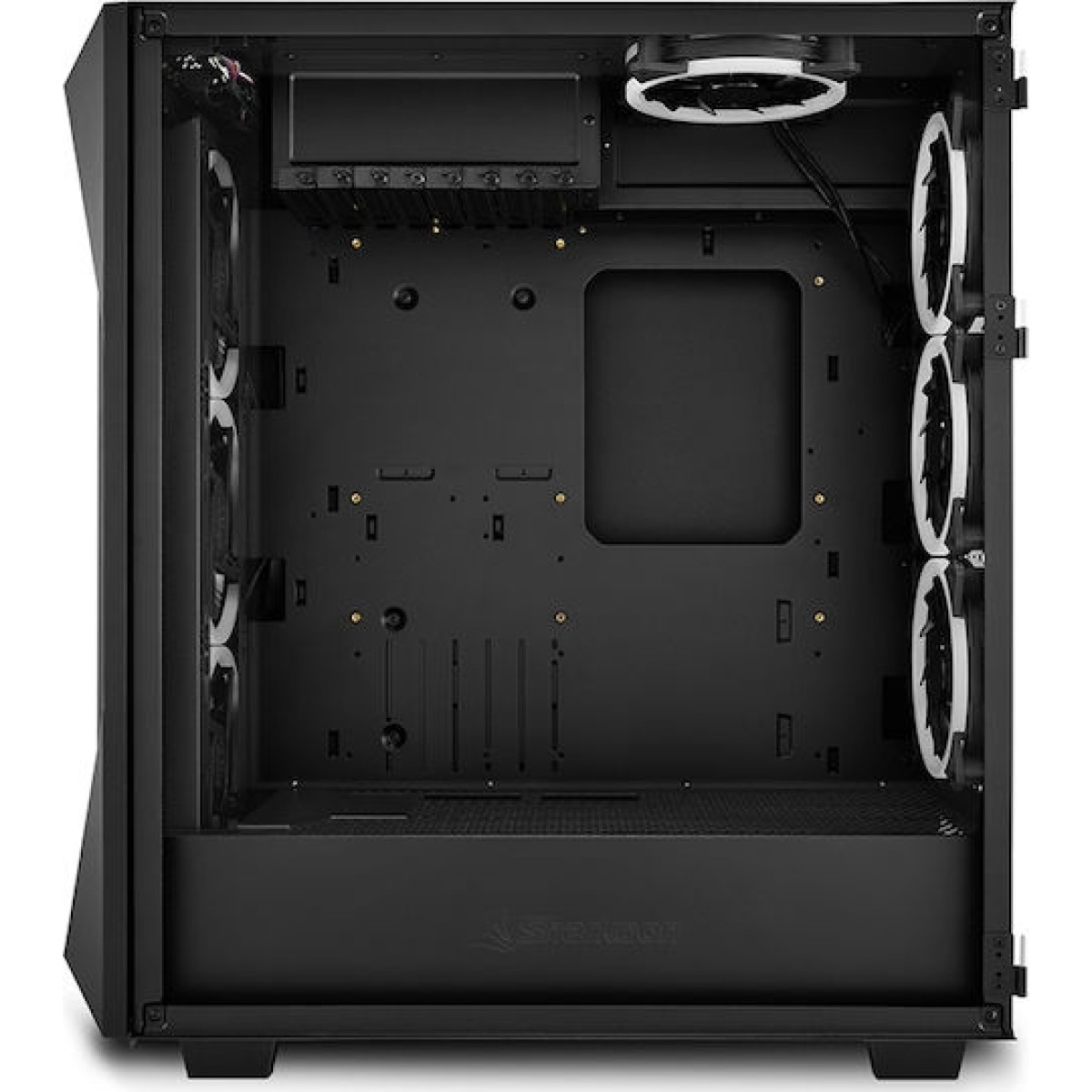 Sharkoon REV300 Gaming Midi Tower Κουτί Υπολογιστή με Πλαϊνό Παράθυρο και RGB Φωτισμό Μαύρο