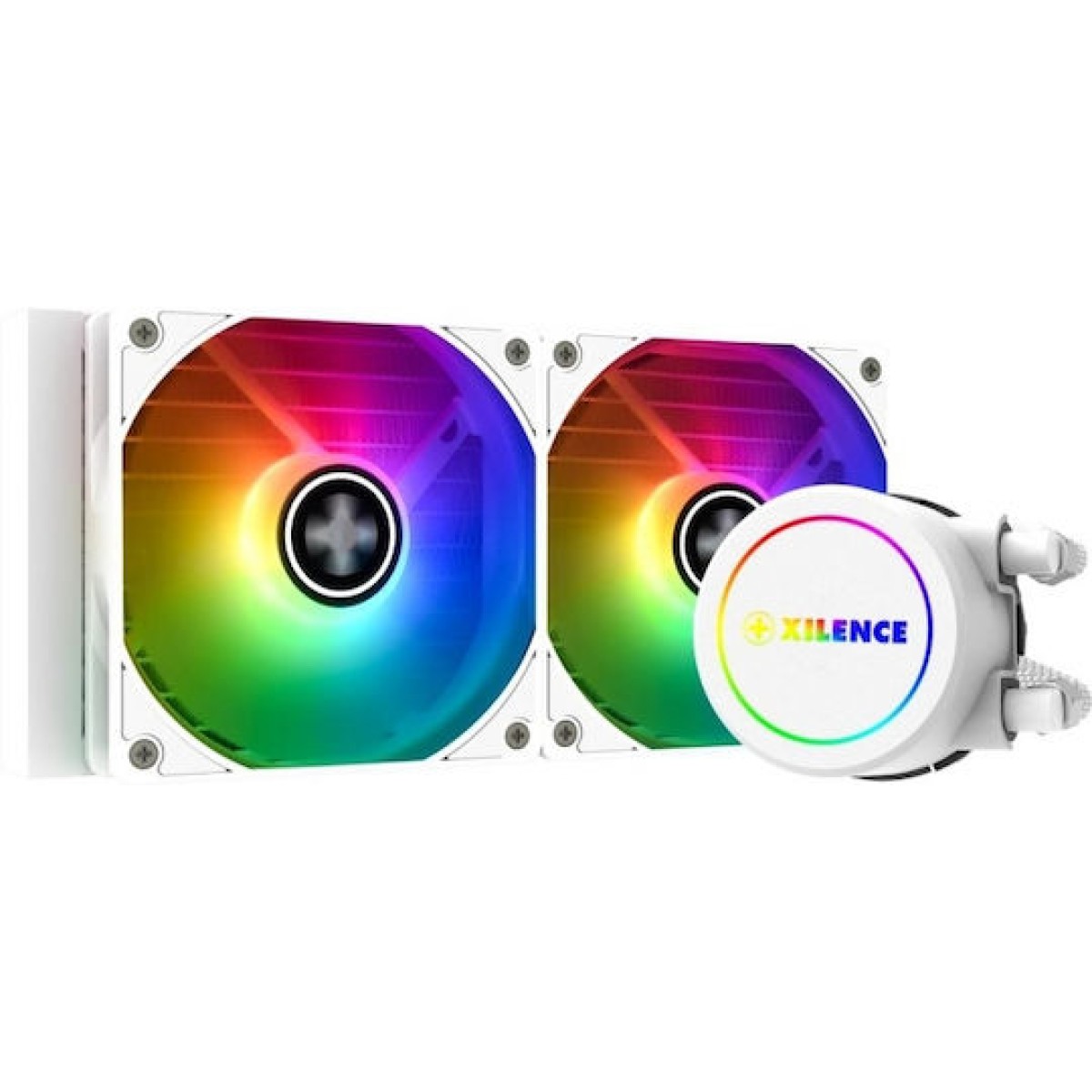 Xilence LiQuRizer LQ240 ARGB Υδρόψυξη Επεξεργαστή Διπλού Ανεμιστήρα 120mm για Socket AM4/1200/115x Λευκή