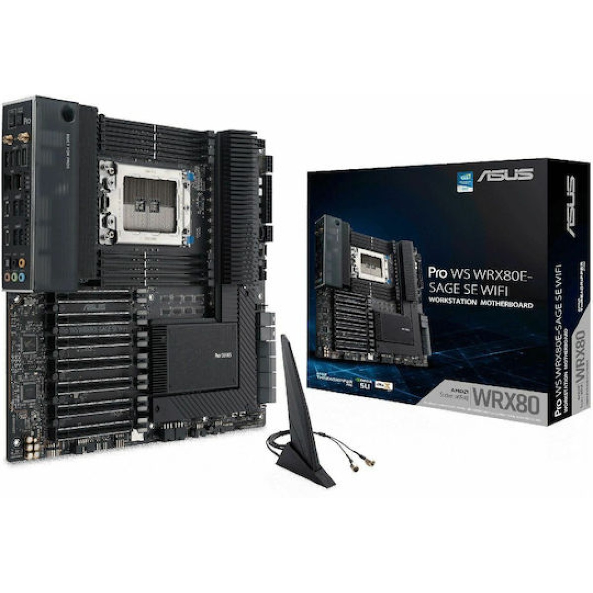 Asus Pro WS WRX80E-SAGE SE WIFI Motherboard Extended ATX με AMD SP3 Socket