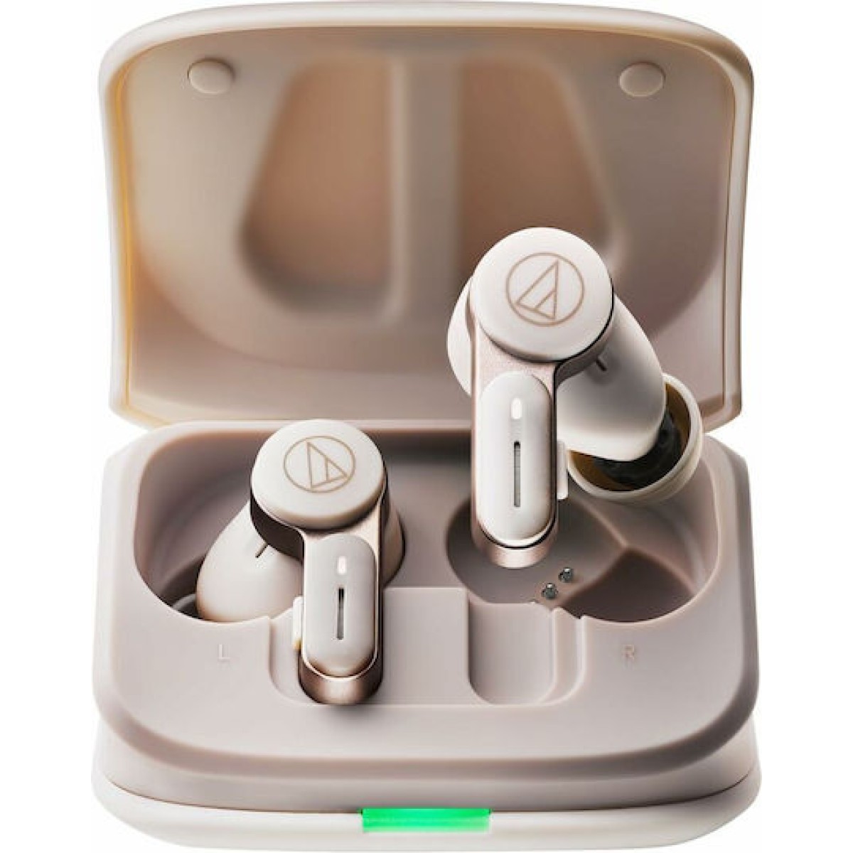 Audio Technica ATH-TWX7 In-ear Bluetooth Handsfree Ακουστικά με Αντοχή στον Ιδρώτα και Θήκη Φόρτισης Λευκά