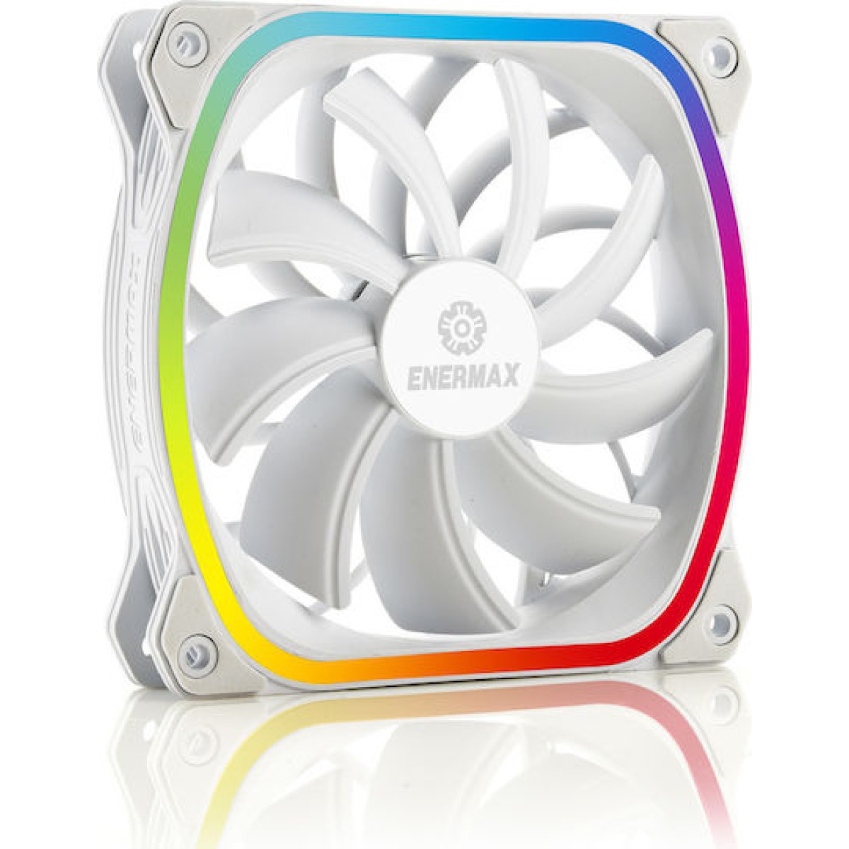 Enermax SquA RGB Case Fan 120mm με Σύνδεση 4-Pin PWM 3τμχ Λευκό