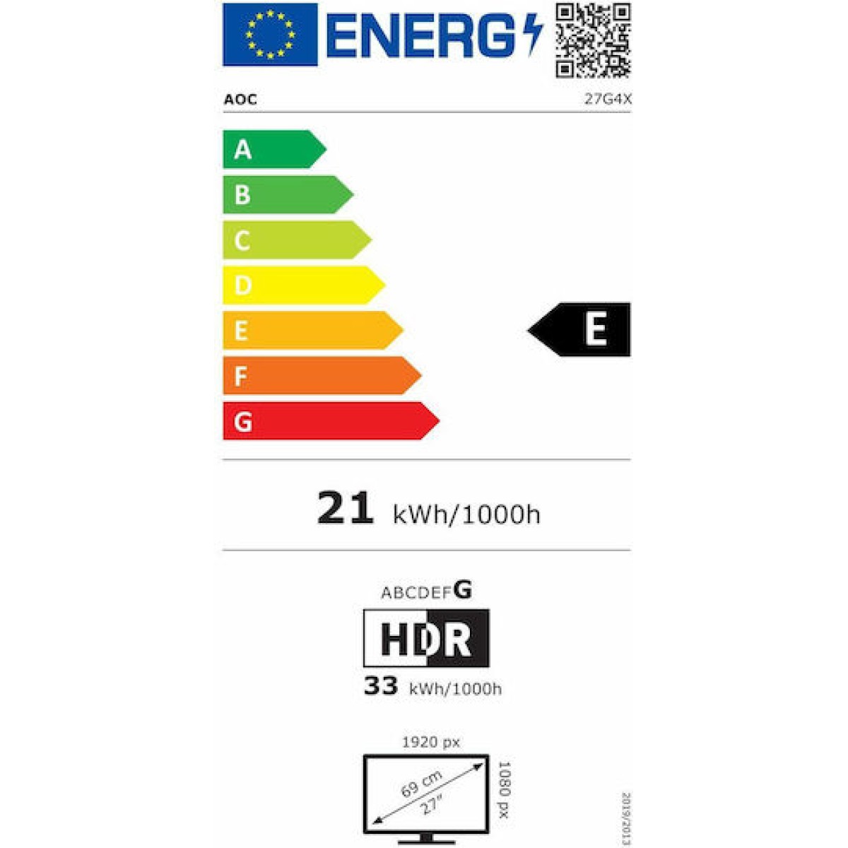 AOC 27G4X IPS Gaming Monitor 27