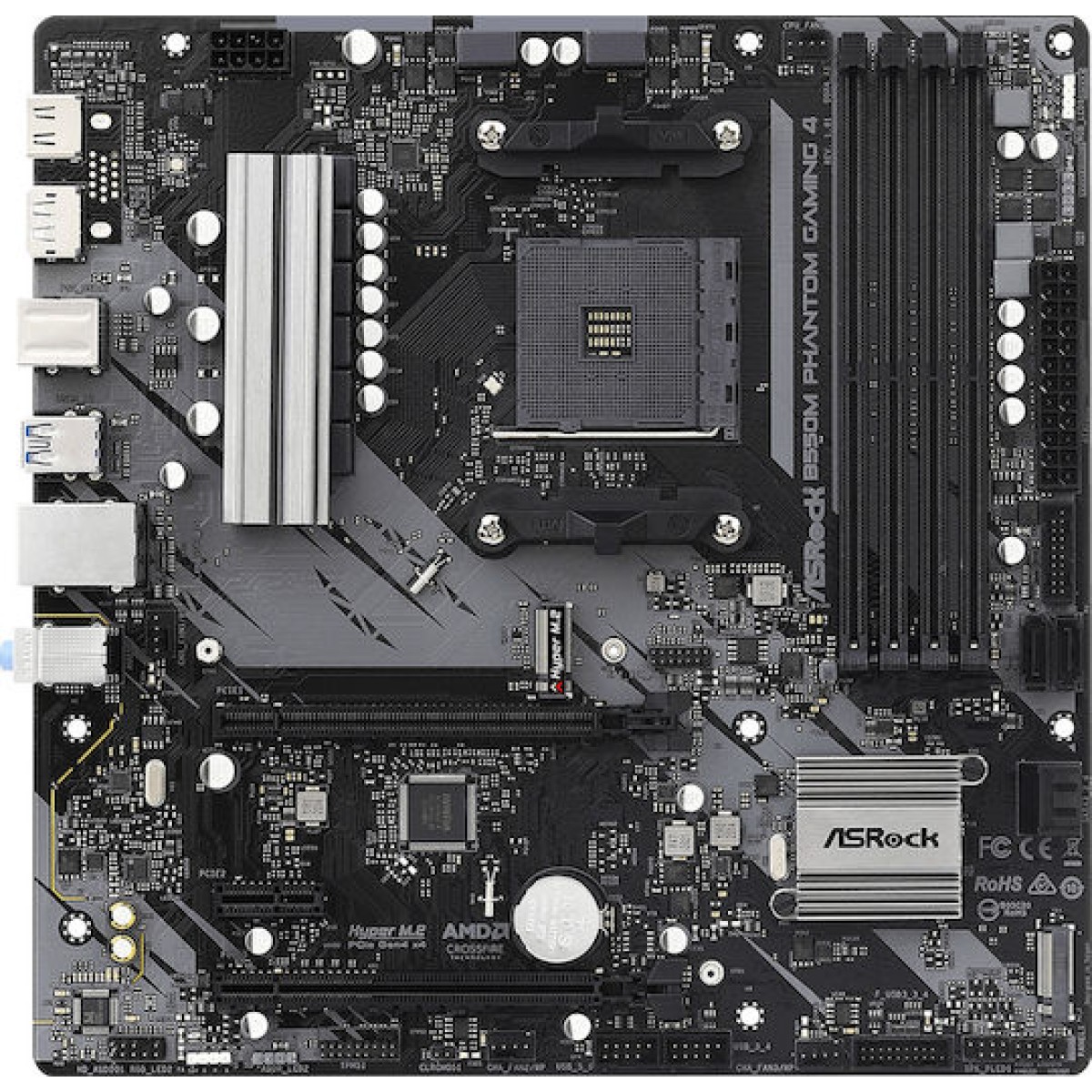 ASRock B550M Phantom Gaming 4 Motherboard Micro ATX με AMD AM4 Socket