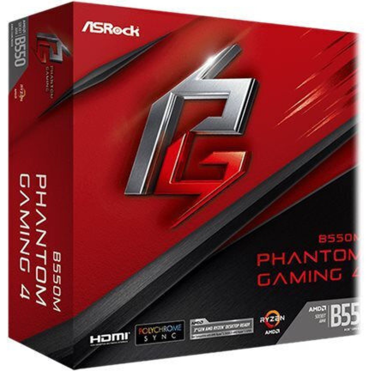 ASRock B550M Phantom Gaming 4 Motherboard Micro ATX με AMD AM4 Socket