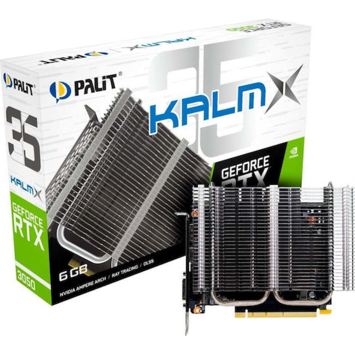Palit GeForce RTX 3050 6GB GDDR6 KalmX Κάρτα Γραφικών