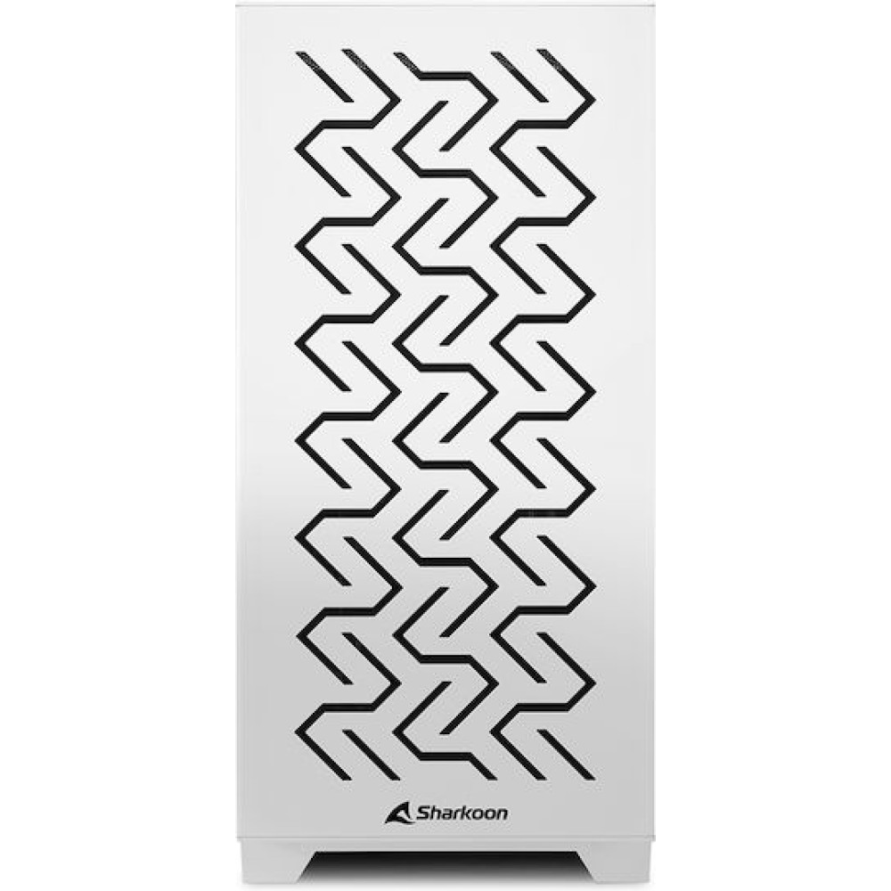 Sharkoon MS-Z1000 Midi Tower Κουτί Υπολογιστή με Πλαϊνό Παράθυρο Λευκό