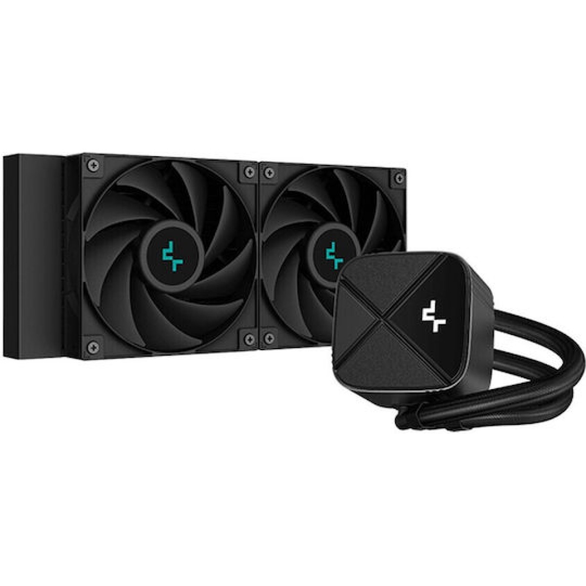 Deepcool LS520S Zero Dark Υδρόψυξη Επεξεργαστή Διπλού Ανεμιστήρα 120mm για Socket AM4/AM5/1700/1200/115x