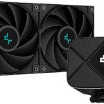 Deepcool LS520S Zero Dark Υδρόψυξη Επεξεργαστή Διπλού Ανεμιστήρα 120mm για Socket AM4/AM5/1700/1200/115x