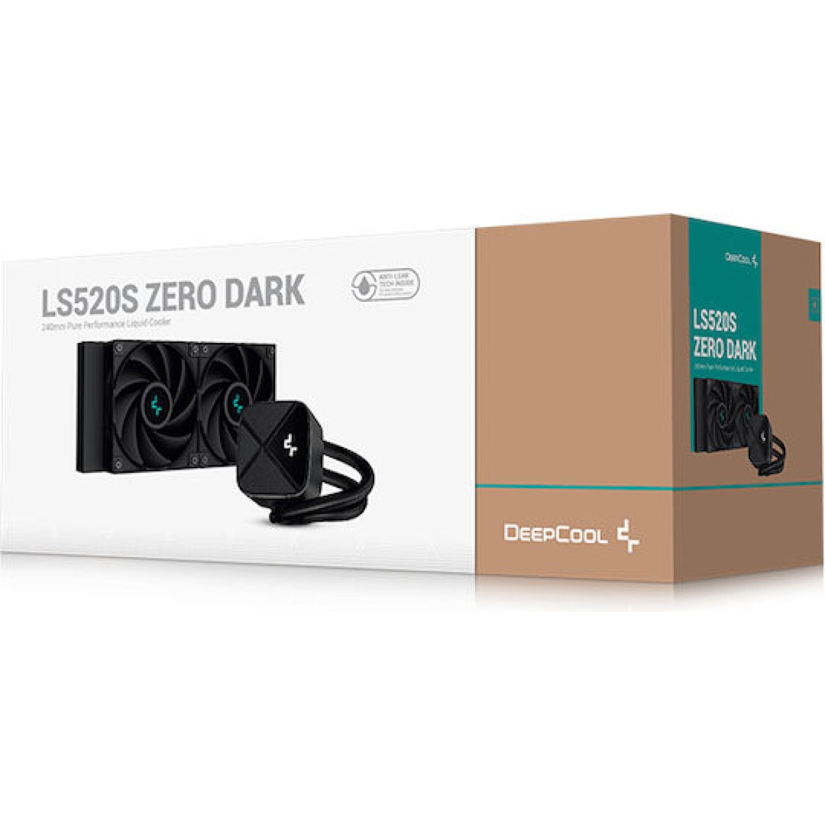 Deepcool LS520S Zero Dark Υδρόψυξη Επεξεργαστή Διπλού Ανεμιστήρα 120mm για Socket AM4/AM5/1700/1200/115x