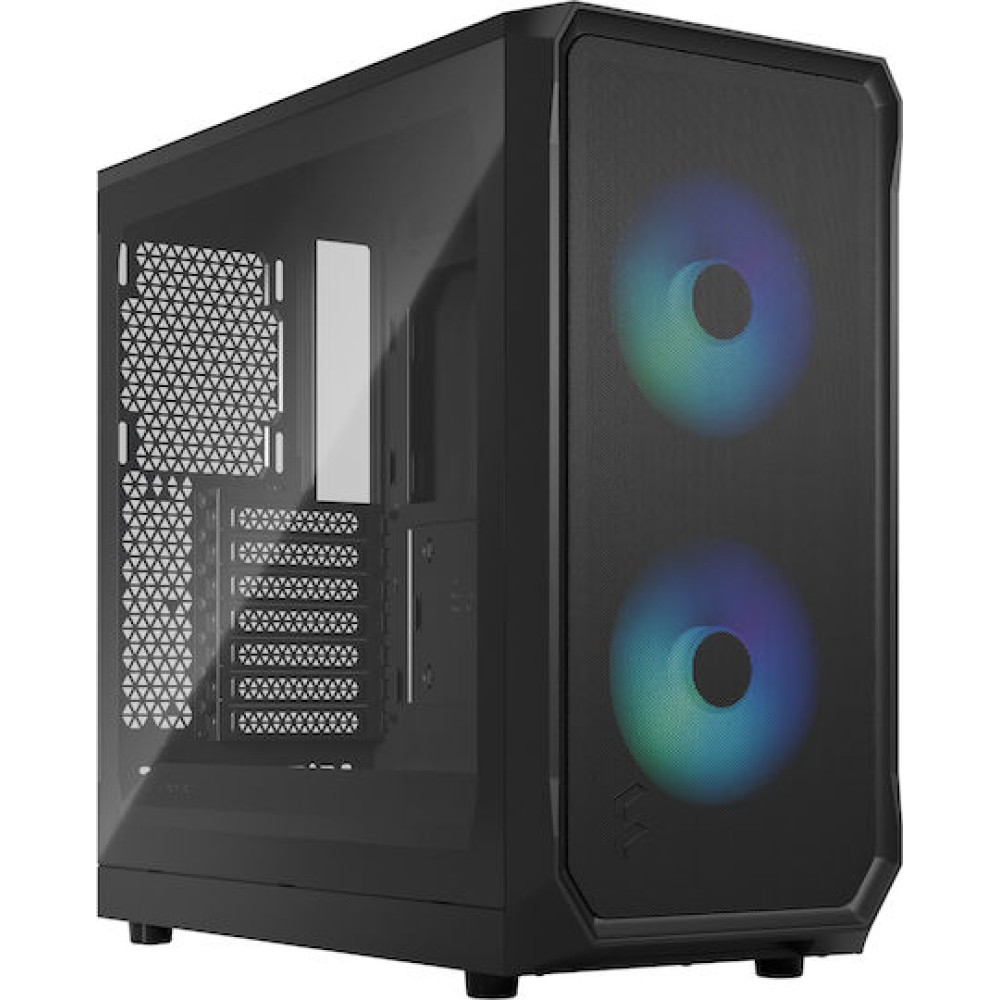 Fractal Design Focus 2 Gaming Midi Tower Κουτί Υπολογιστή με Πλαϊνό Παράθυρο RGB Black