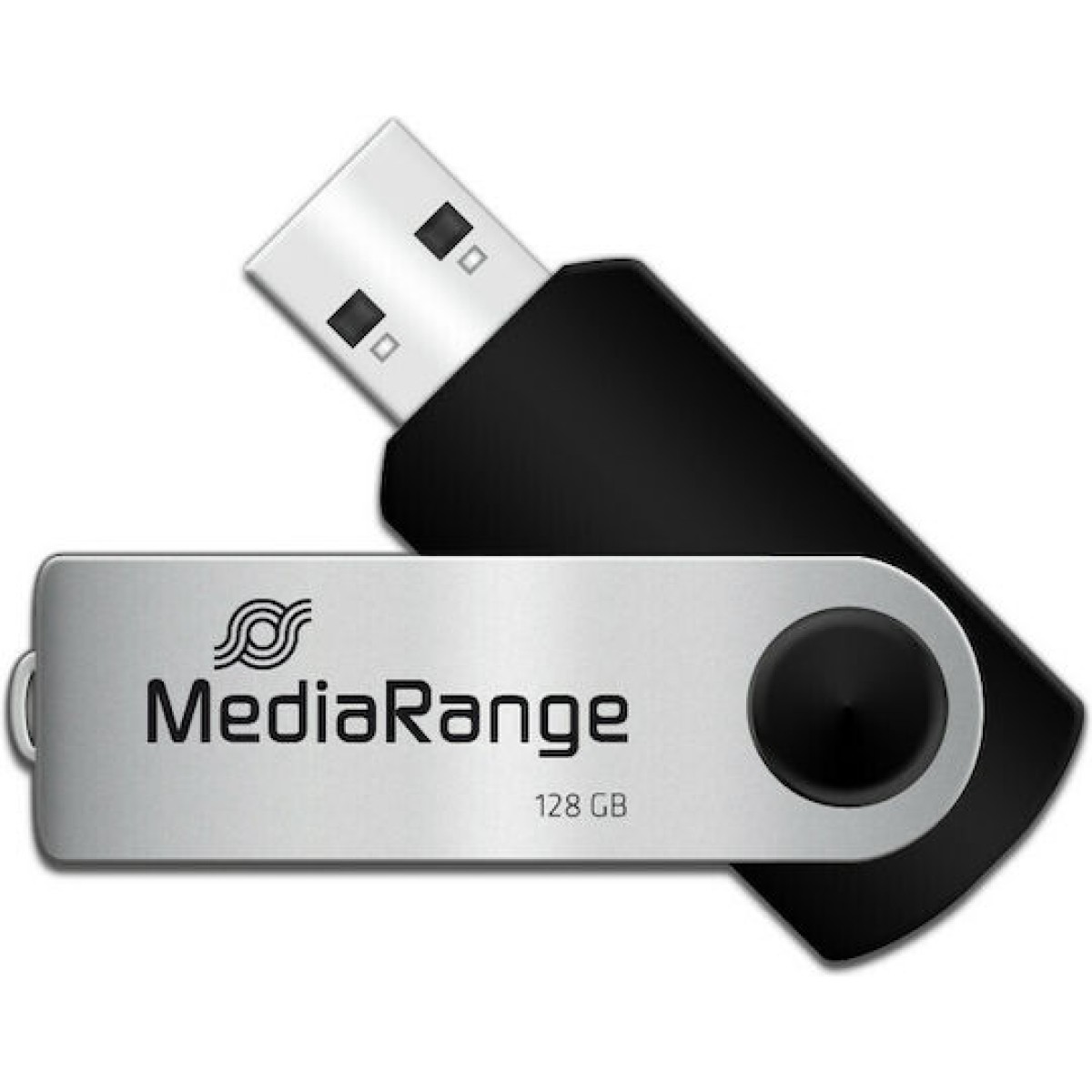 MediaRange 128GB USB 2.0 Stick Μαύρο