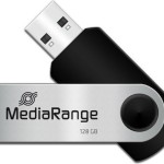 MediaRange 128GB USB 2.0 Stick Μαύρο