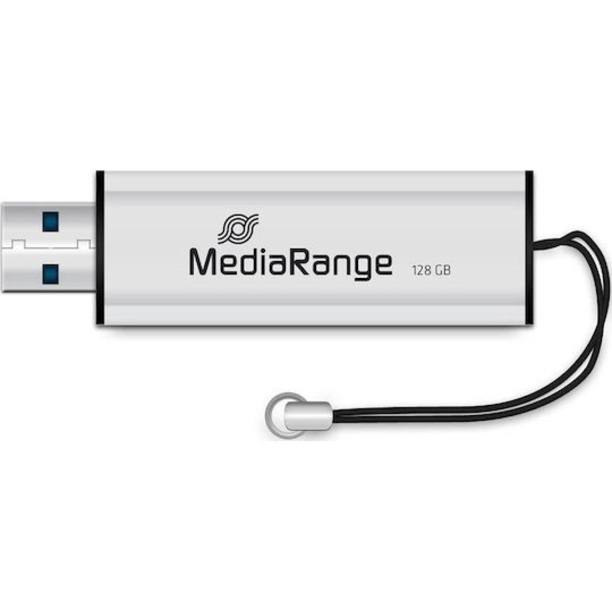 MediaRange 128GB USB 2.0 Stick Μαύρο