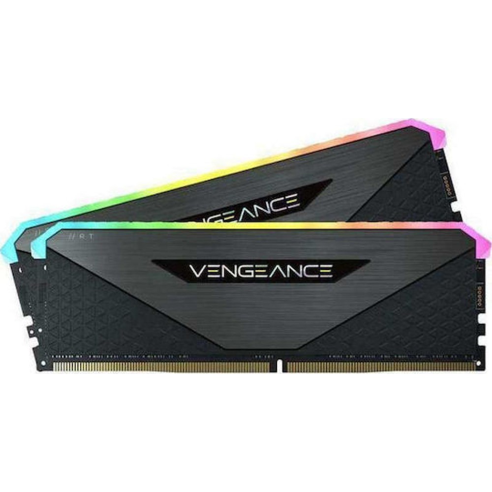 Corsair Vengeance RGB RT DDR4 16GB RAM με 2x8GB Modules και Ταχύτητα 3200 για Desktop