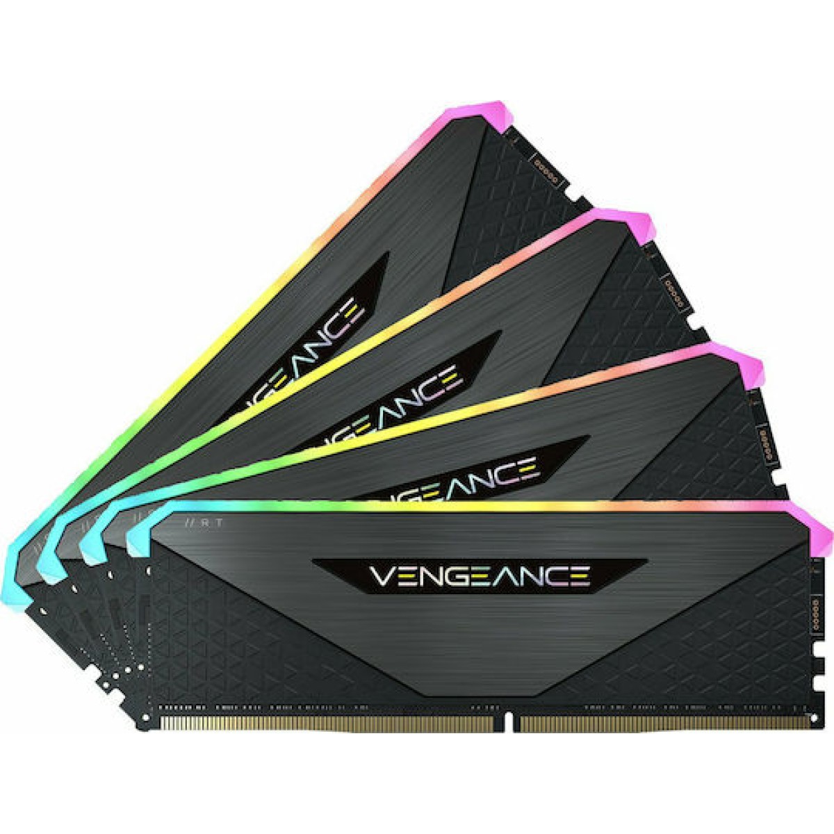 Corsair Vengeance RGB RT DDR4 32GB RAM με 4x8GB Modules και Ταχύτητα 3600 για Desktop