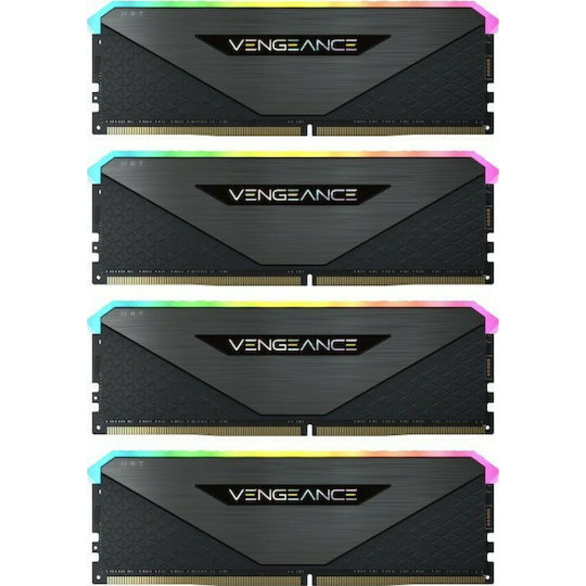 Corsair Vengeance RGB RT DDR4 32GB RAM με 4x8GB Modules και Ταχύτητα 3600 για Desktop