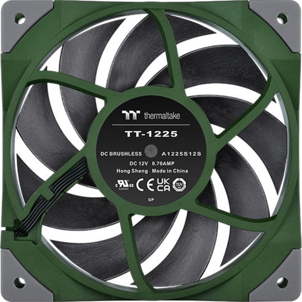 Thermaltake Toughfan 12 Racing Green High Static Pressure Case Fan 120mm με Σύνδεση 4-Pin PWM Πράσινο