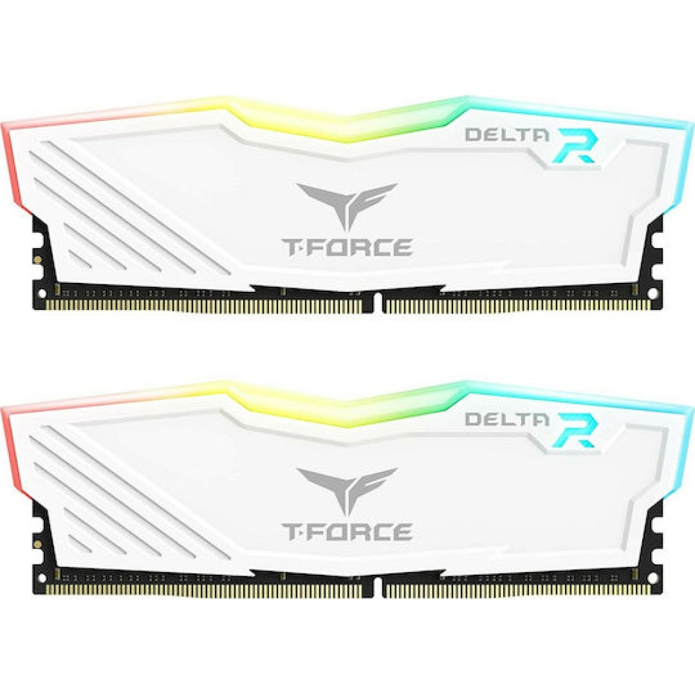 TeamGroup Delta RGB DDR4 16GB RAM με 2x8GB Modules και Ταχύτητα 3600 για Desktop