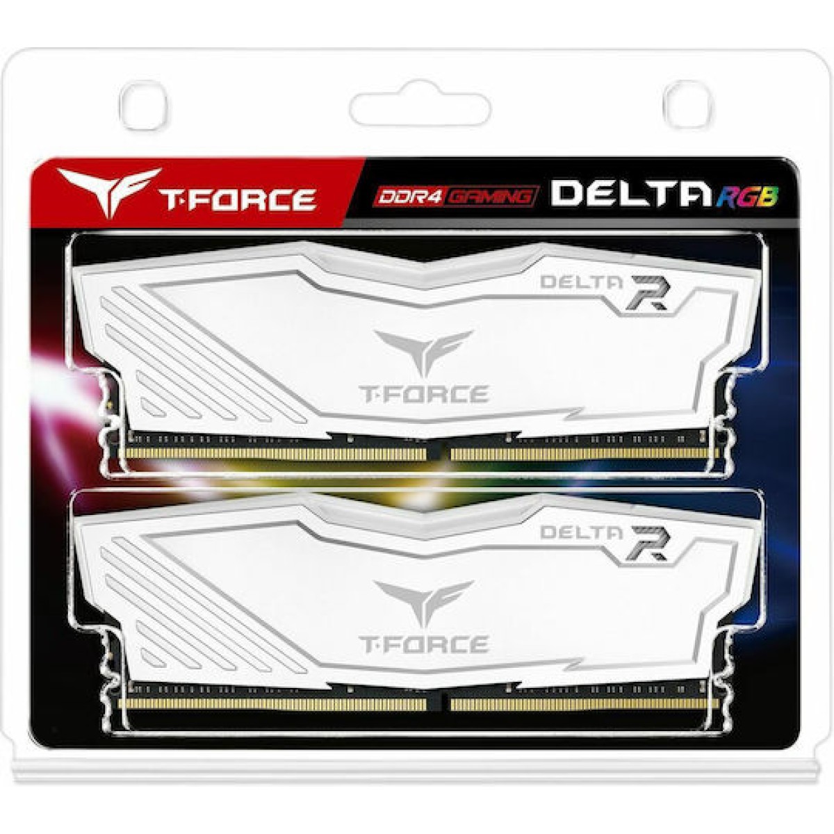 TeamGroup Delta RGB DDR4 16GB RAM με 2x8GB Modules και Ταχύτητα 3600 για Desktop