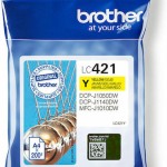 Brother LC421 Γνήσιο Μελάνι Εκτυπωτή InkJet Κίτρινο (LC-421Y)