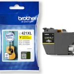 Brother LC421XL Γνήσιο Μελάνι Εκτυπωτή InkJet Κίτρινο (LC-421XLY)