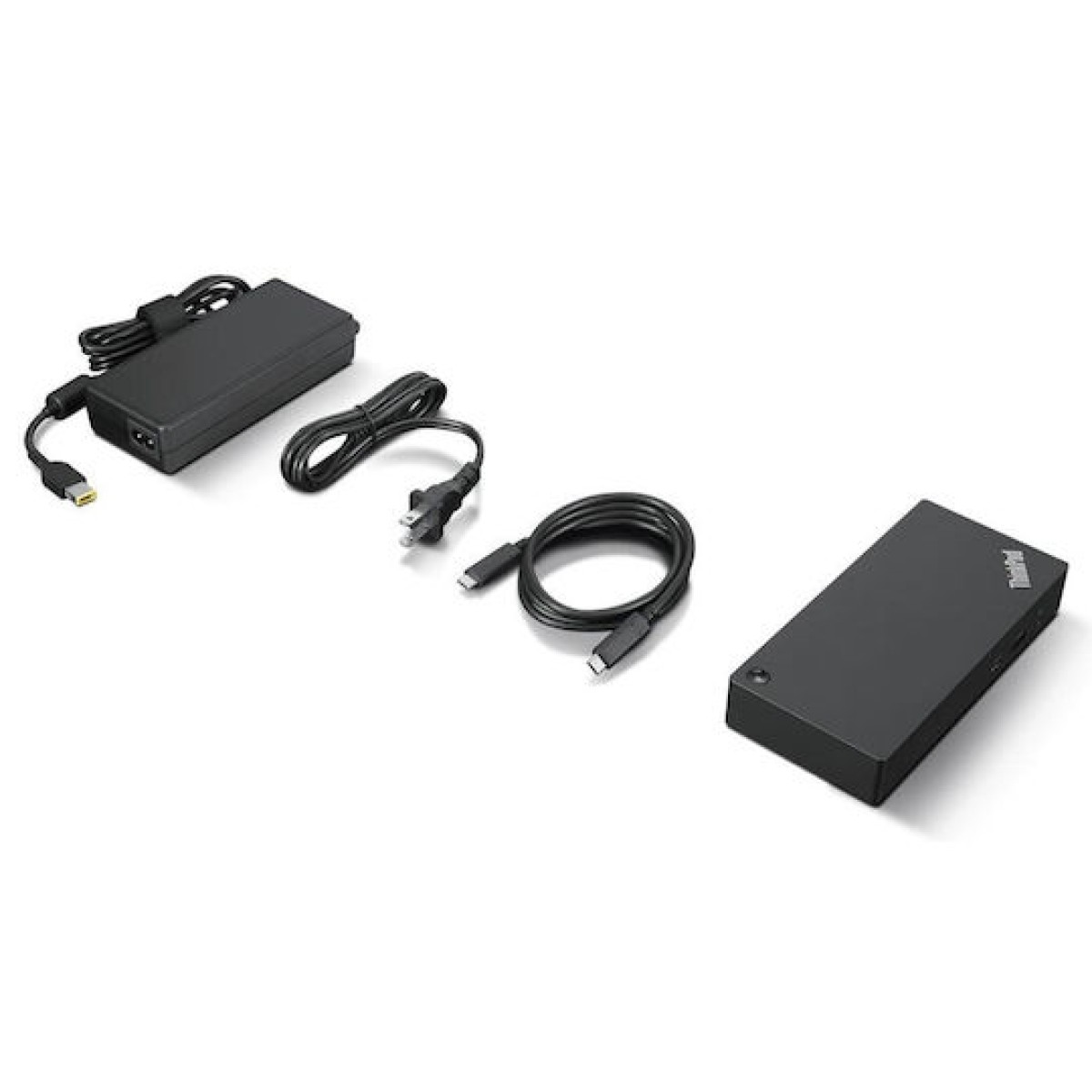 Lenovo ThinkPad Universal 90W USB-C Docking Station με HDMI/DisplayPort 4K PD Ethernet και συνδεση 3 Οθονών Μαύρο