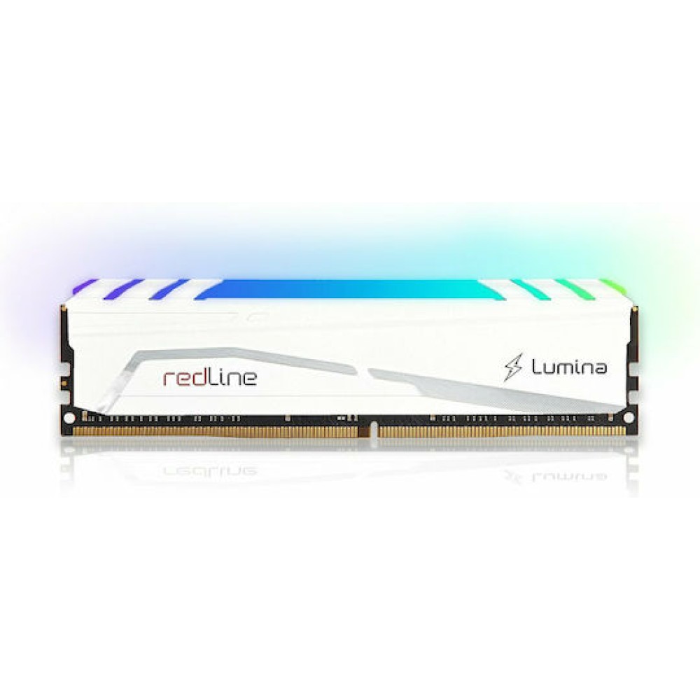 Mushkin Redline Lumina White DDR4 16GB RAM με 2x8GB Modules και Ταχύτητα 3200 για Desktop