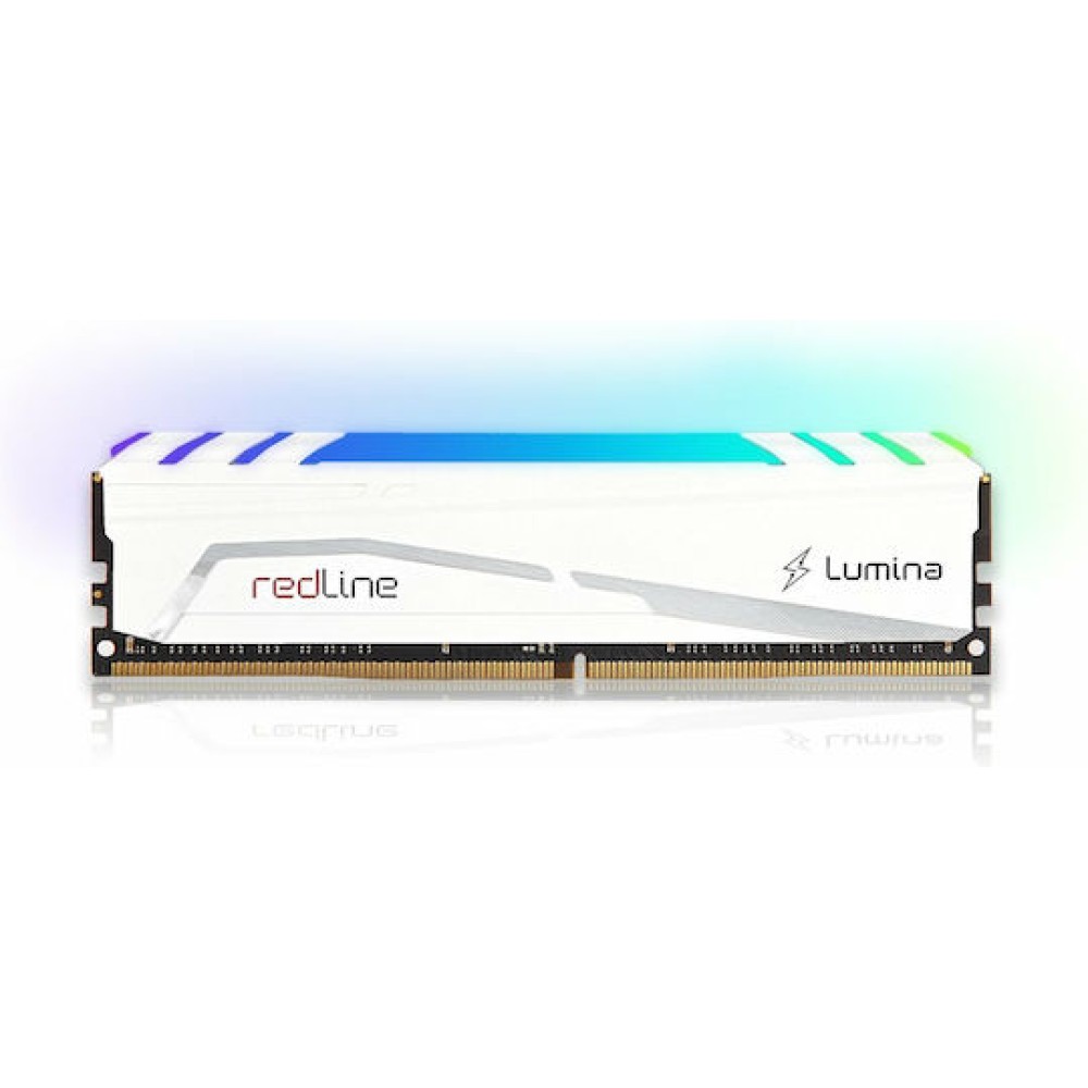 Mushkin Redline Lumina White DDR4 32GB RAM με 2x16GB Modules και Ταχύτητα 3600 για Desktop