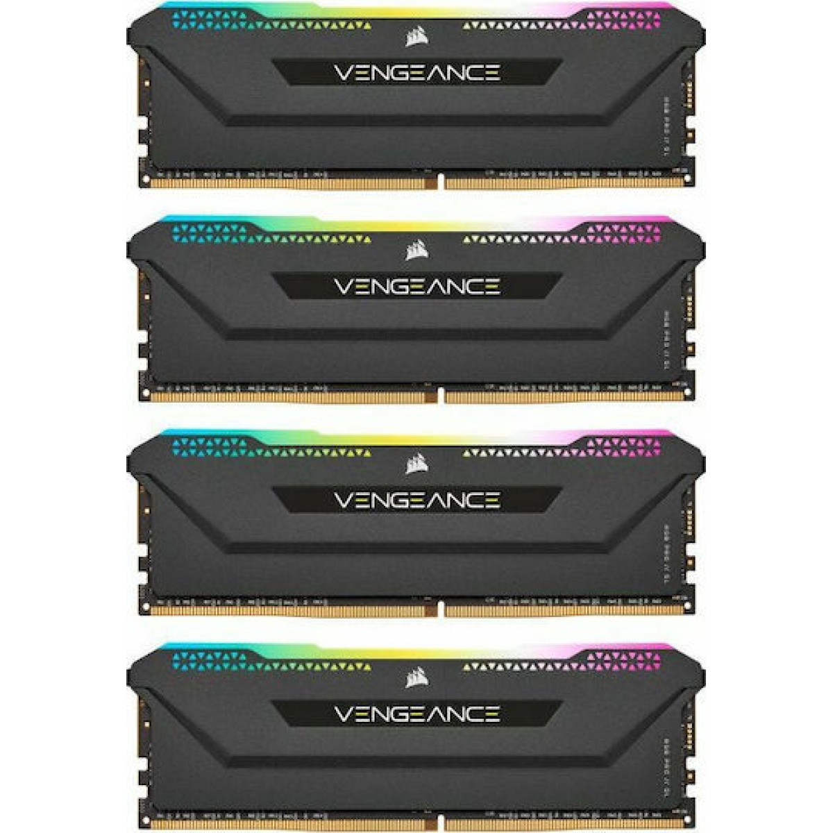 Corsair Vengeance DDR4 64GB RAM με 4x16GB Modules και Ταχύτητα 3200 για Desktop
