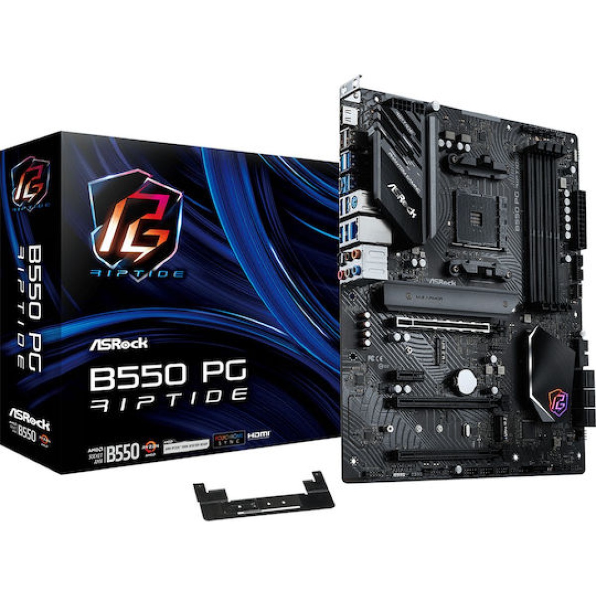 ASRock B550 Phantom Gaming Riptide Motherboard ATX με AMD AM4 Socket