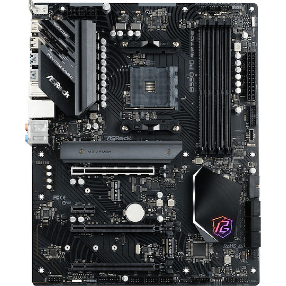ASRock B550 Phantom Gaming Riptide Motherboard ATX με AMD AM4 Socket