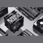 Noctua NH-U12A chromax.black Ψύκτρα Επεξεργαστή Διπλού Ανεμιστήρα για Socket AM4/AM5/1200/115x/1700