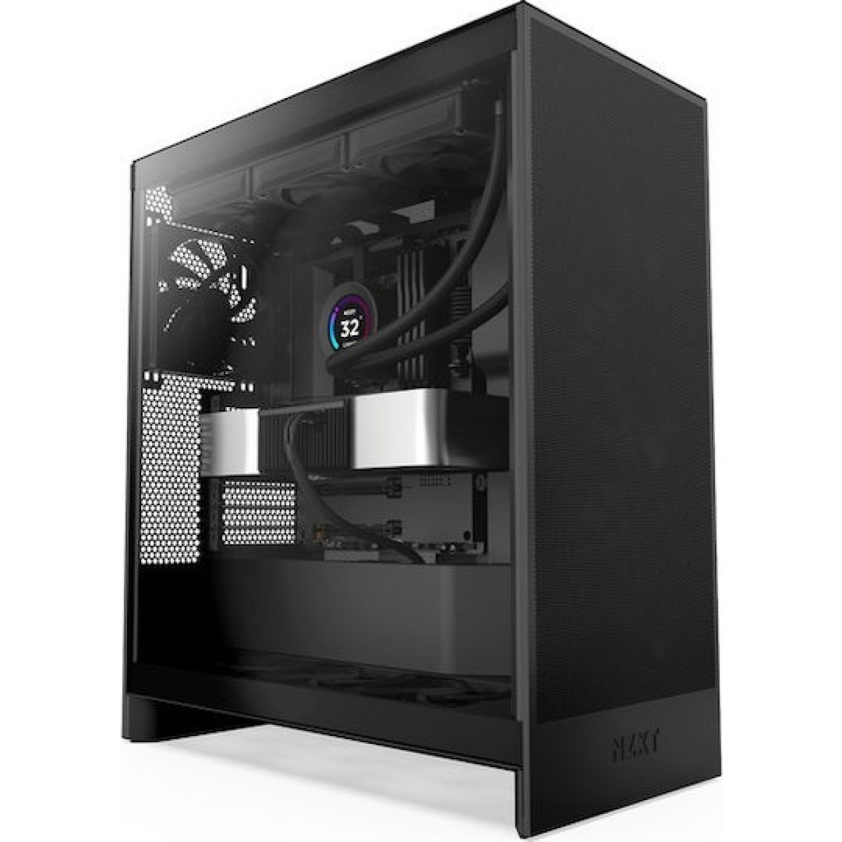 NZXT H7 Flow Midi Tower Κουτί Υπολογιστή με Πλαϊνό Παράθυρο Μαύρο