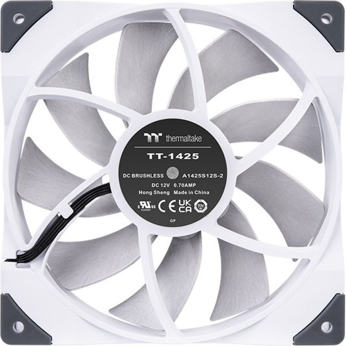 Thermaltake Toughfan 14 White High Static Pressure Radiator Case Fan 140mm με Σύνδεση 4-Pin PWM Λευκό