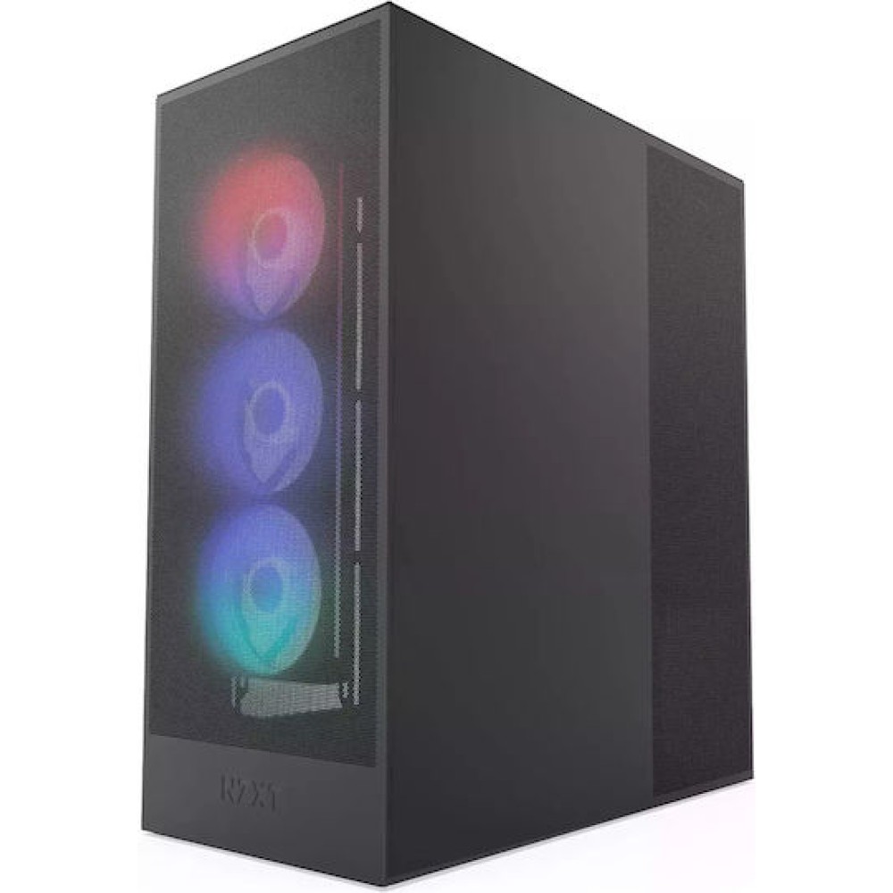 NZXT H7 Flow RGB Midi Tower Κουτί Υπολογιστή με Πλαϊνό Παράθυρο Μαύρο