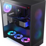 NZXT H7 Flow RGB Midi Tower Κουτί Υπολογιστή με Πλαϊνό Παράθυρο Μαύρο