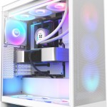NZXT H7 Flow RGB Gaming Midi Tower Κουτί Υπολογιστή με Πλαϊνό Παράθυρο Λευκό
