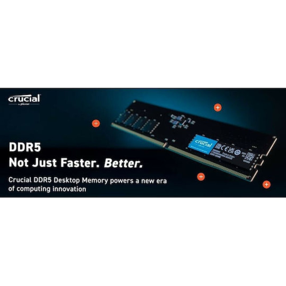 Crucial DDR5 με Module 1x8GB και Ταχύτητα 4800 για Desktop