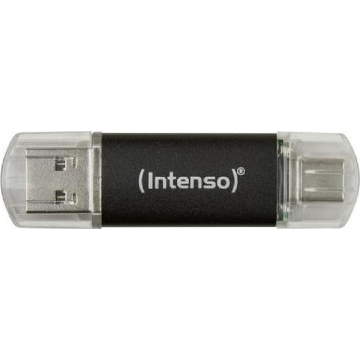 Intenso Twist Line 64GB USB 2.0 Stick με σύνδεση USB-A & USB-C Μαύρο