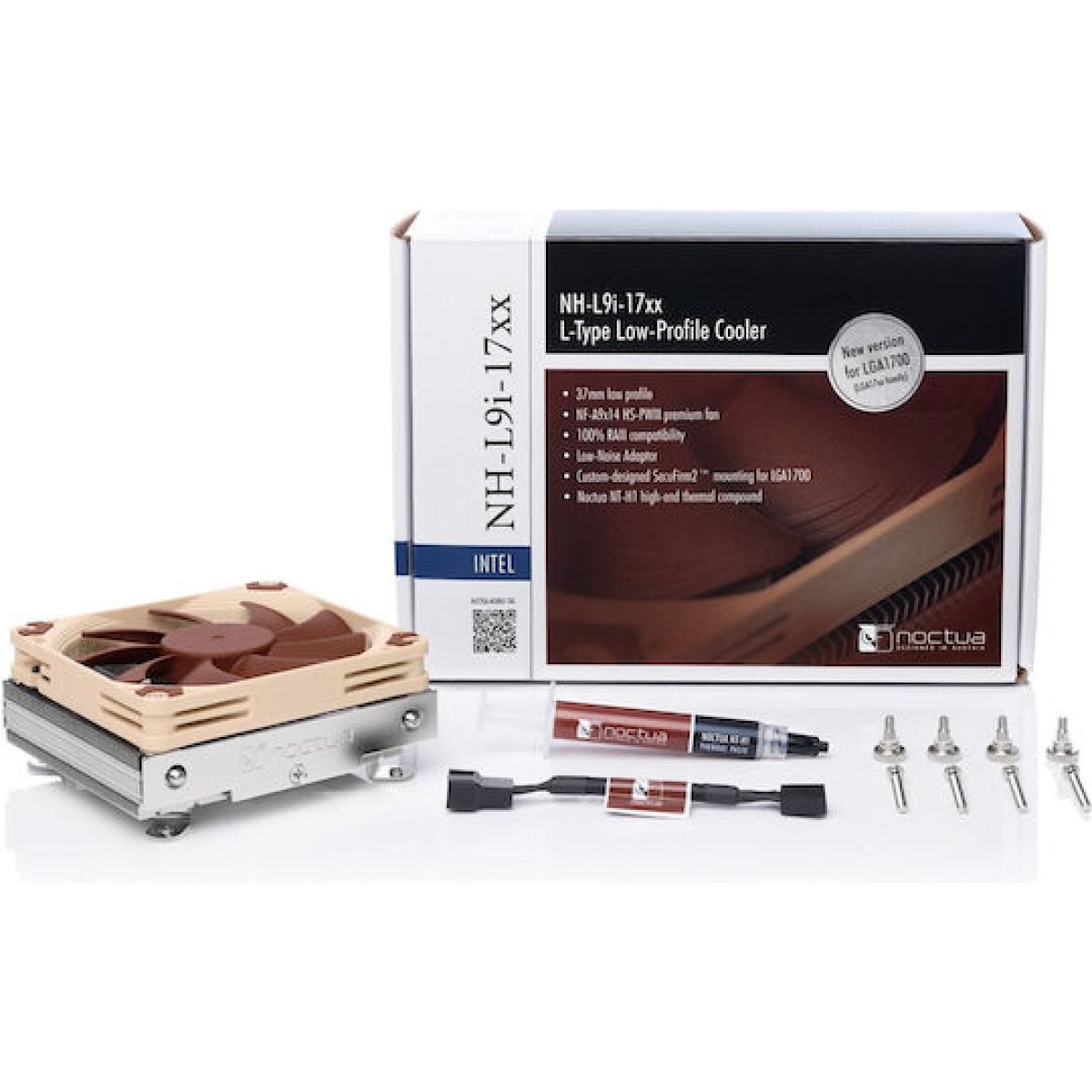 Noctua NH-L9i-17xx Ψύκτρα Επεξεργαστή για Socket 1700 Καφέ