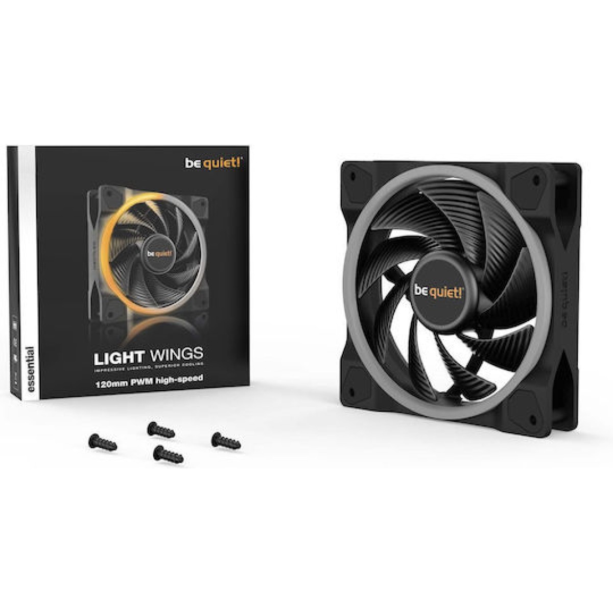 Be Quiet Light Wings High Speed Case Fan 120mm με ARGB Φωτισμό και Σύνδεση 4-Pin PWM