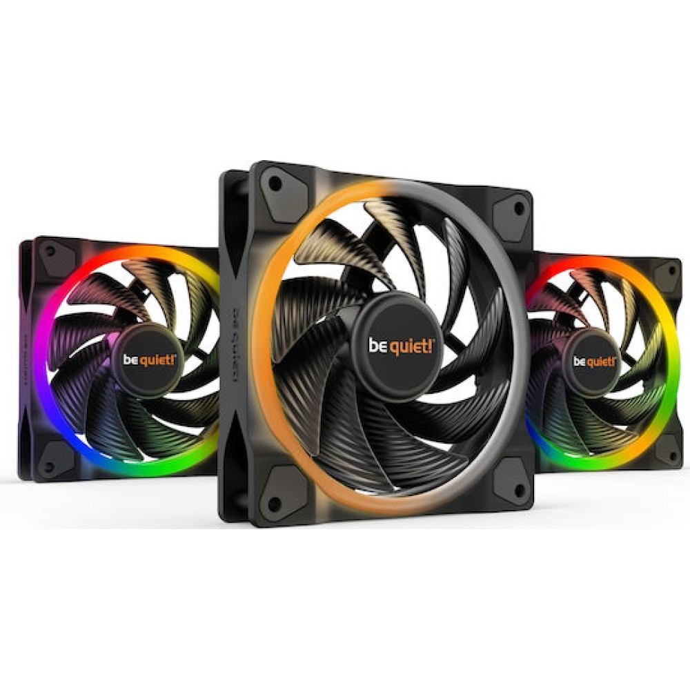 Be Quiet Light Wings High Speed Case Fan 120mm με ARGB Φωτισμό και Σύνδεση 4-Pin PWM 3τμχ