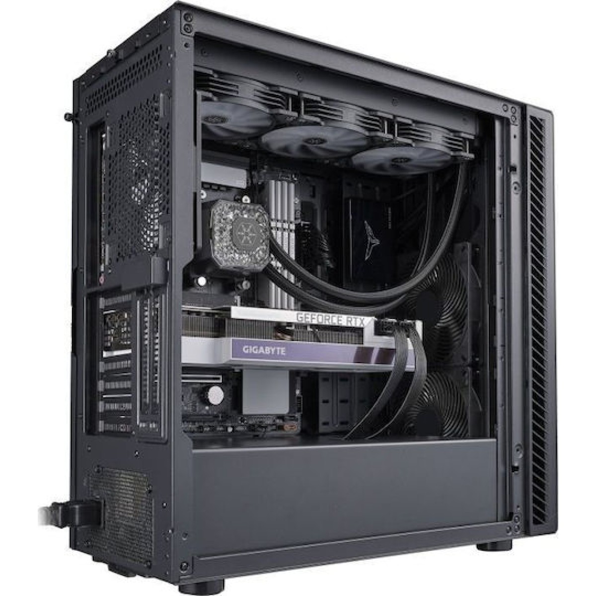 Silverstone Seta Q1 Midi Tower Κουτί Υπολογιστή Μαύρο