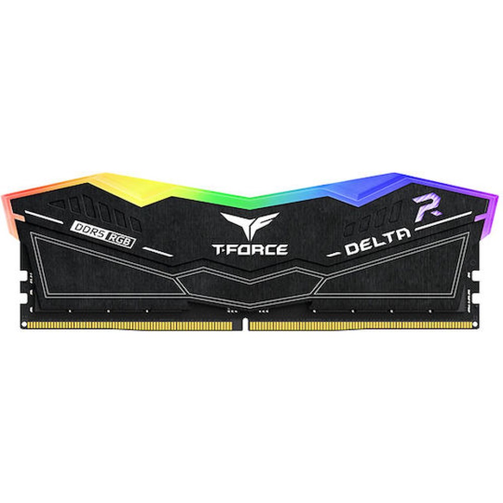 TeamGroup Delta RGB DDR5 32GB RAM με 2x16GB Modules και Ταχύτητα 6400 για Desktop