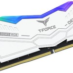 TeamGroup Delta RGB White DDR5 32GB RAM με 2x16GB Modules και Ταχύτητα 6000 για Desktop