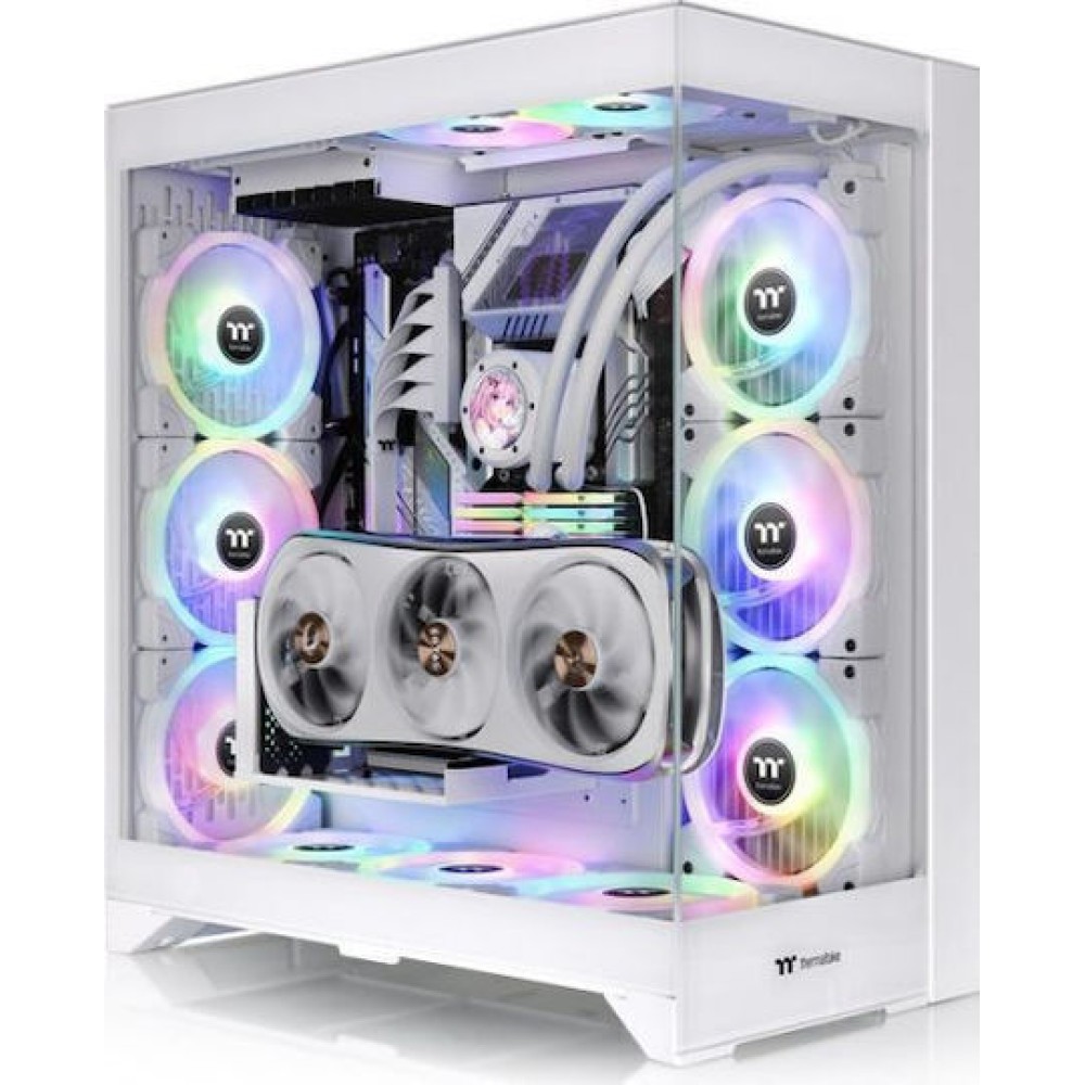 Thermaltake CTE E600 MX Gaming Midi Tower Κουτί Υπολογιστή με RGB Φωτισμό Snow